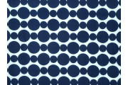 bílé hedvábí 3119 tmavě modré kroužky